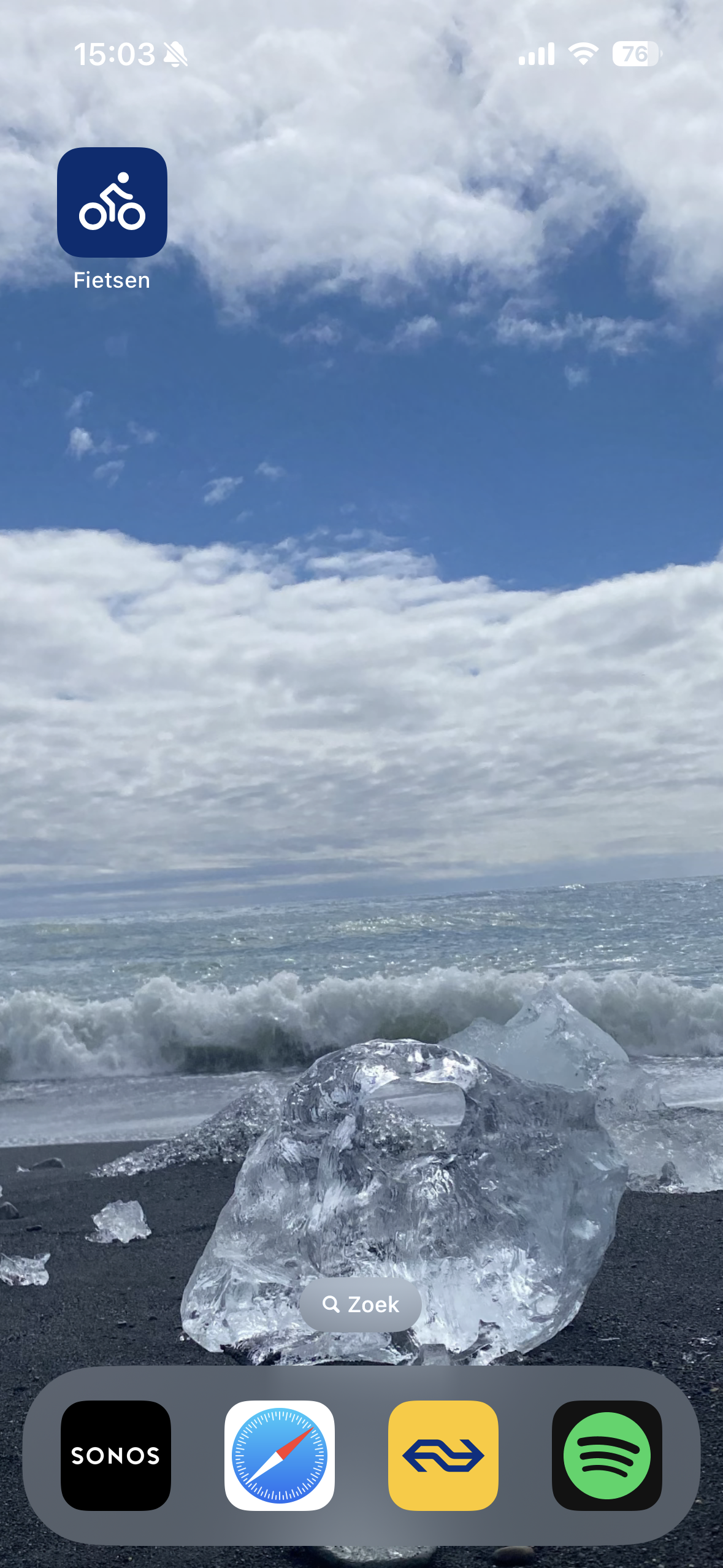 Voorbeeld van een scherm van Fietsplek Vinden